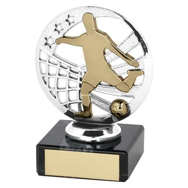 Ranger Football Trophy Silver & Gold 100mm