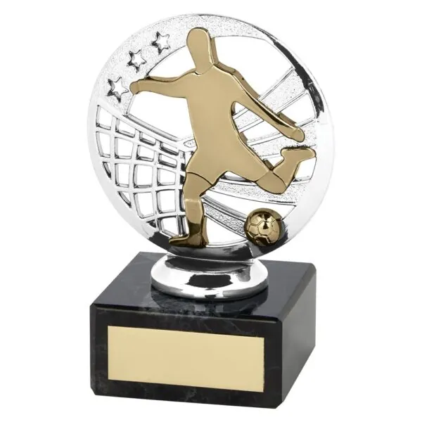 Ranger Football Trophy Silver & Gold 110mm