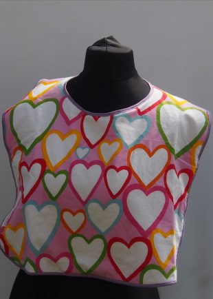 Extra Protection Multi Coloured Heart Bib