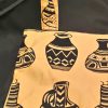 African Cooking Pots motif Bag Detail