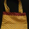 Handmade African Fabric Yellow and Terracotta Bag
