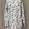 Cream with Red Floral Smock