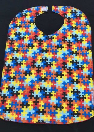 Childrens Everyday Jigsaw Print Bib