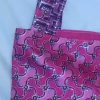 Childrens Pink Glitter Embossed Bag Detail