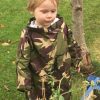 Our Rachel's gorgeous wee boy modelling our adventurer's smock