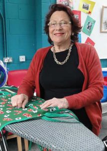 maureen ironing a tabard