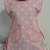 Childrens Pink and white polka dot Tabard