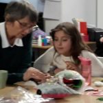 Keenly learning at craft club!