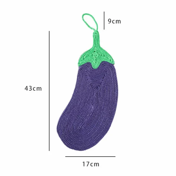 Kattenkrabmat aubergine - Afbeelding 2