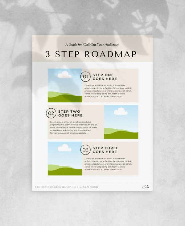 3 Step Road Map Template