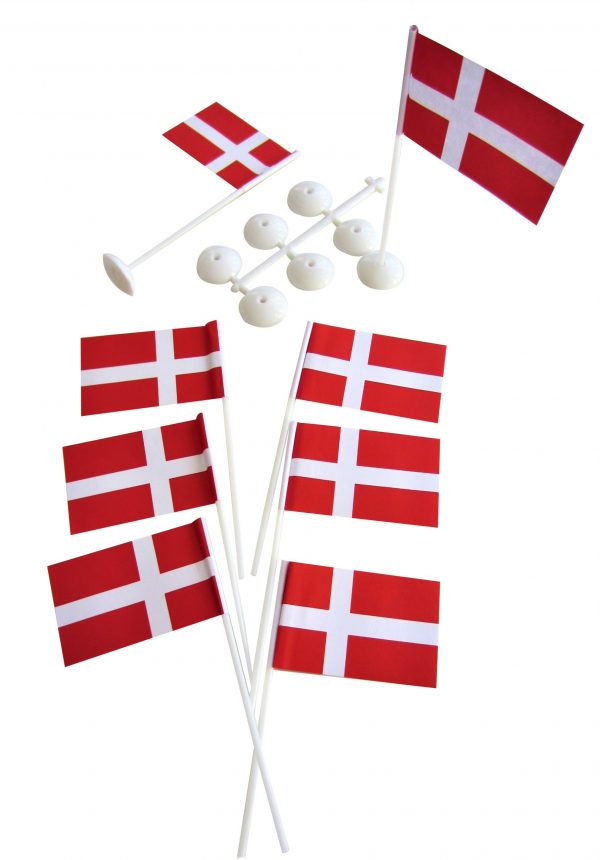 Danish flag stands