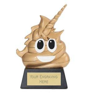 100 x Unicorn Poop Award 12cm (4 3/4")