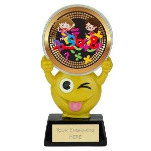 Novelty Emoji School Maths Trophy 11cm (4 3/8")