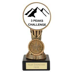 3 Peaks Challenge Orb Centre Holder Award 13cm (5 1/8")