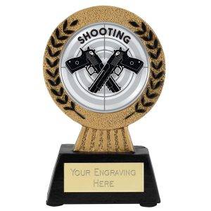 Gold Laurel Hero Shooting Hand Gun Award 11.5cm (4 5/8")