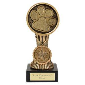 Dog Paw Orb Centre Holder Award 13cm (5 1/8