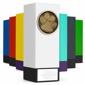 Geo Block Showcase Dog Paw Award 17cm (6 3/4