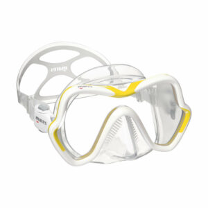 Mares One Vision duikmasker clear silicone geel