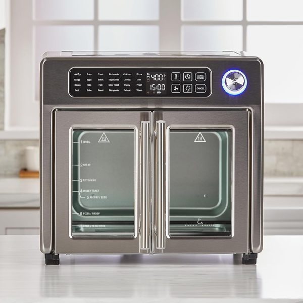 Emeril Lagasse 26 QT Extra Large Air Fryer, Convection Toaster Oven with French Doors, Stainless Steel - Image 9