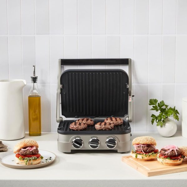 Cuisinart Panini Press, Stainless Steel Griddler, Sandwich Maker & More, 5-IN-1, GR-4NP1 - Image 38