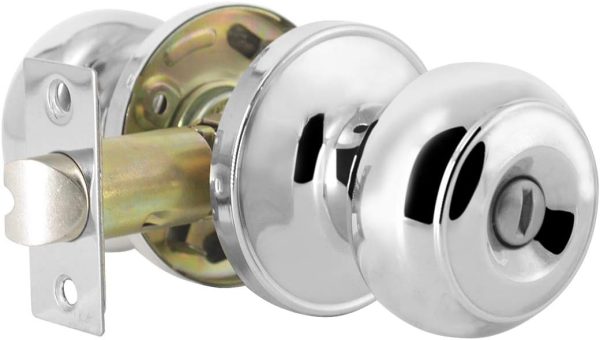 Probrico Privacy Interior Door Knobs Bed and Bath Handles Keyless Sain Nickel Locksets, 6 Pack - Image 55