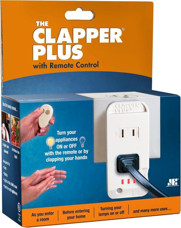 The Clapper, The Original Home Automation Sound Activated Device, On/Off Light Switch, Clap Detection - Kitchen Bedroom TV Appliances - 120v Wall Plug Smart Home Technology, As Seen On TV Home Gift - Image 30