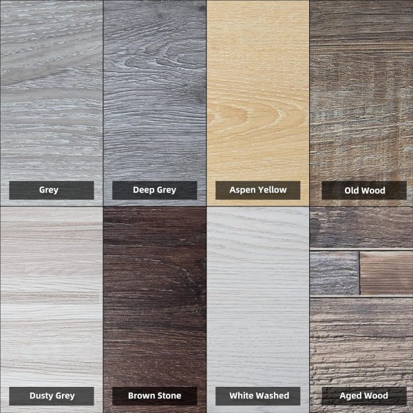 Art3d Peel and Stick Floor Tile Vinyl Wood Plank 36-Pack 54 Sq.Ft, Aged Wood, Rigid Surface Hard Core Easy DIY Self-Adhesive Flooring - Image 91