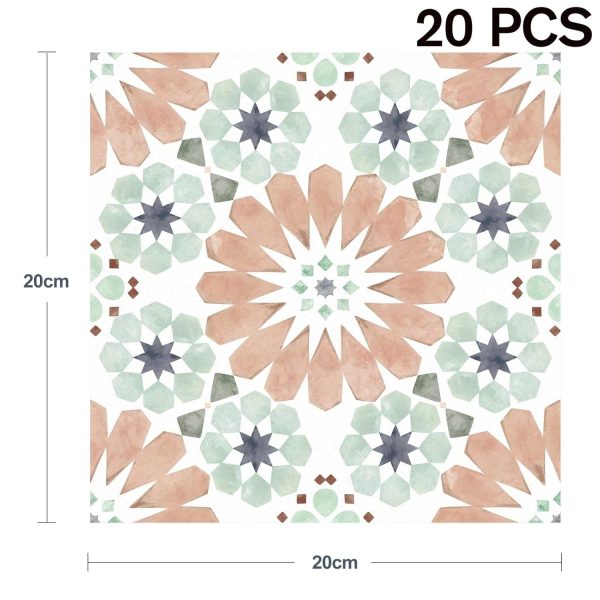 20Pcs Floor Stickers Peel and Stick Waterproof Self Adhesive Waterproof Vinyl Flooring, Removable Flooring Tiles DIY Flooring for Kitchen, Dining Room, Bedrooms & Bathrooms - Image 16