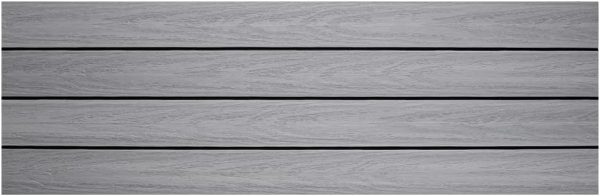 UltraShield Naturale 1 ft. x 3 ft. Quick Deck Composite Outdoor Deck Tile in Icelandic Smoke White (15 sq. ft. per Box)