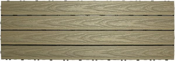 UltraShield Naturale 1 ft. x 3 ft. Quick Deck Composite Outdoor Deck Tile in Icelandic Smoke White (15 sq. ft. per Box) - Image 10