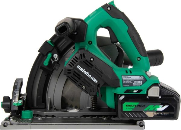 Metabo HPT 36V MultiVolt Cordless Circular Track Saw Kit, Includes 1-36V/4.0Ah Battery, 6-1/2-Inch Blades, Hard Case, 2-19/32-Inch Cutting Depth, Lifetime Tool Warranty, C3606DPA - Image 5