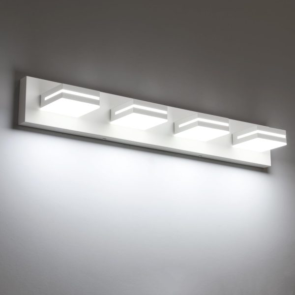 SineRise LED Modern Bathroom Vanity Light Fixtures (3-Light, 24-Inch), Matte Black Modern Acrylic Bathroom Wall Lighting Fixtures Over Mirror (Cool White 6000K) - Image 48