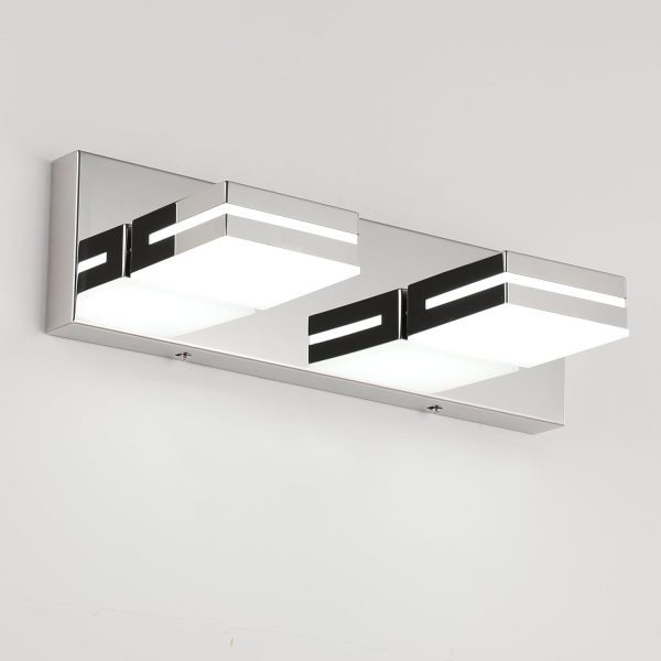 SineRise LED Modern Bathroom Vanity Light Fixtures (3-Light, 24-Inch), Matte Black Modern Acrylic Bathroom Wall Lighting Fixtures Over Mirror (Cool White 6000K) - Image 153