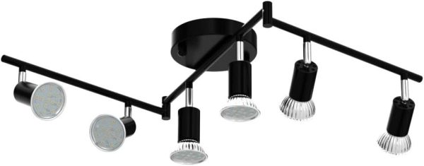 Unicozin LED 4 Light Track Lighting Kit, Matt Nickel 4 Way Ceiling Spot Lighting, Flexibly Rotatable Light Head, Modern Track Light Included 4 x LED GU10 Bulb (4W, Daylight White 5000K, 400LM) - Image 33