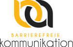 Logo Barrierefreie Kommunikation