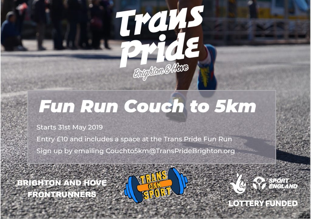 Trans Pride Fun Run Couch to 5km – Brighton & Hove FrontRunners