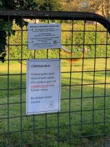 Play Park and Outdoor Gym Closed