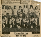 Bluntisham Football Team around 1975