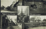 Bluntisham Postcard approx 1912, High Street & Block Hill,  (Peter Searle)