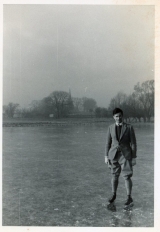 Peter Godfrey Skating on Bury Fen