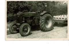 Sid-Ward, Fruit Farmer, taken in 1954  in Wood End.  (Norman Gill)