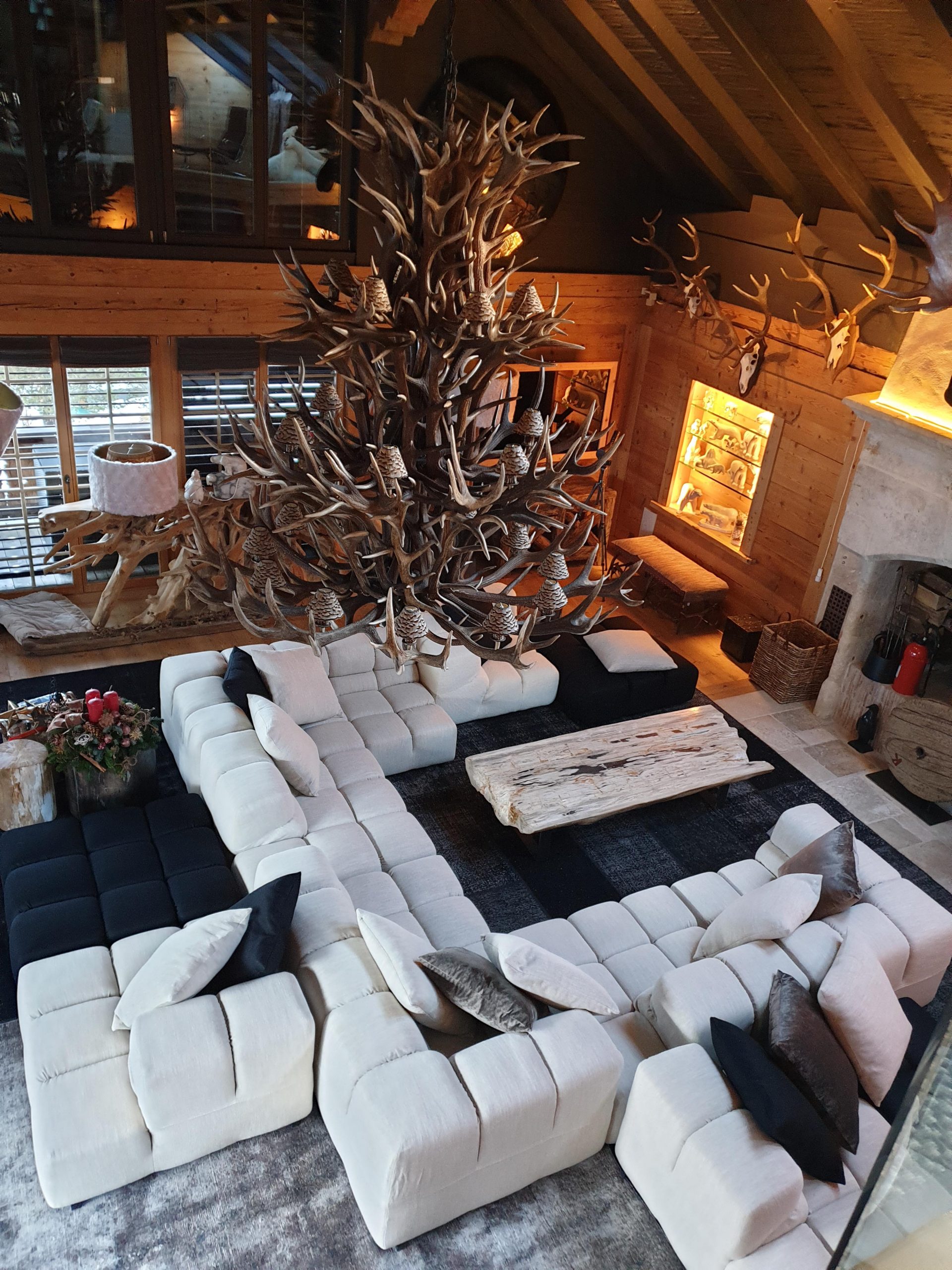 Sitting room in a Swiss chalet