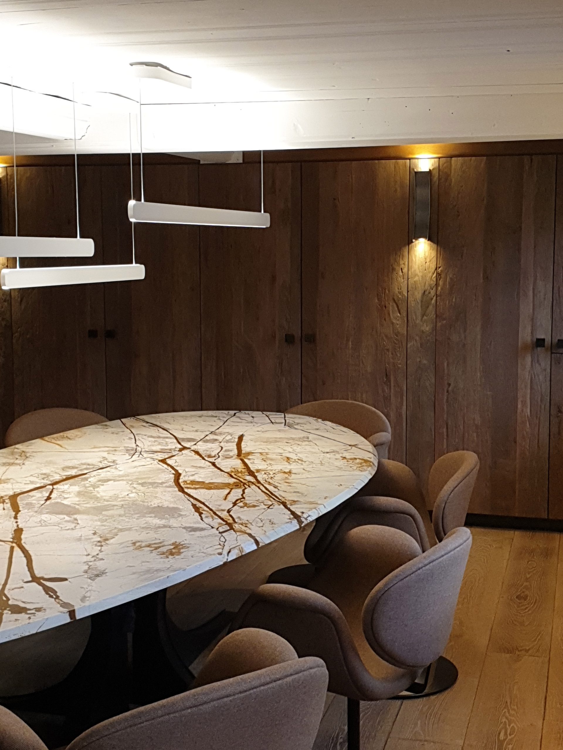 Dining room in a Swiss chalet