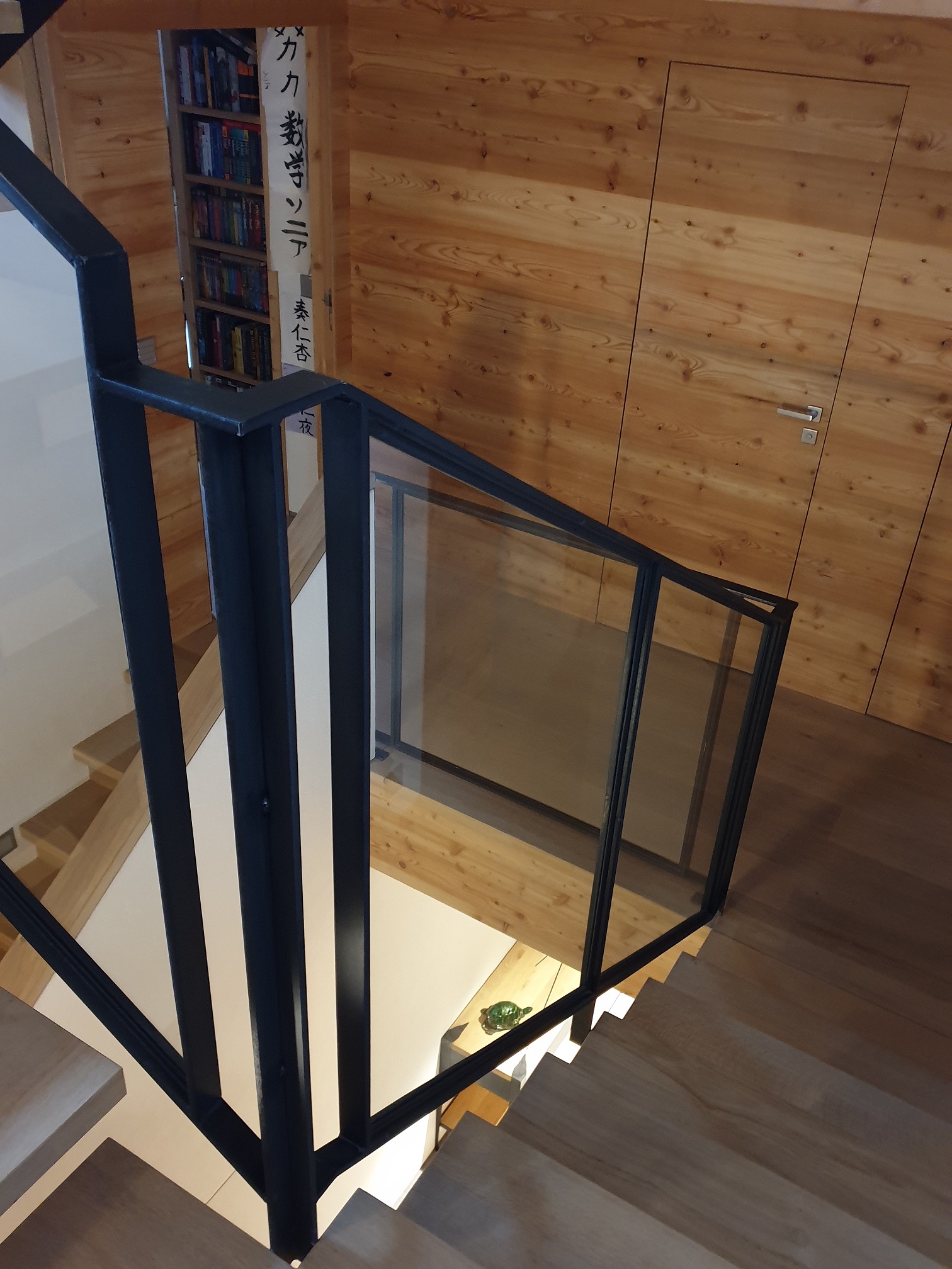 Projet Chalet Villars-sur-Ollon - Stairs and libraries