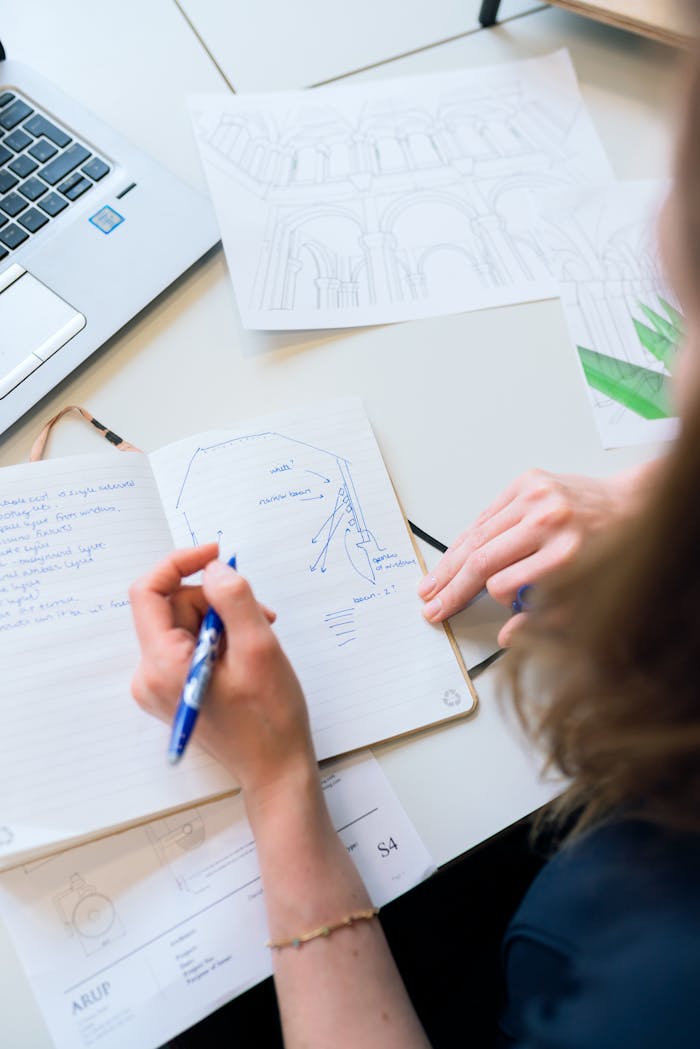 Female Engineer Designing Lights