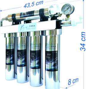 Afmetingen 3D Bi-eau waterzuivering