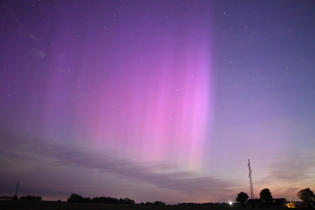 17 September 2024 between 4Am and 5:30AM Northern Lights Græsted Eventpladsen