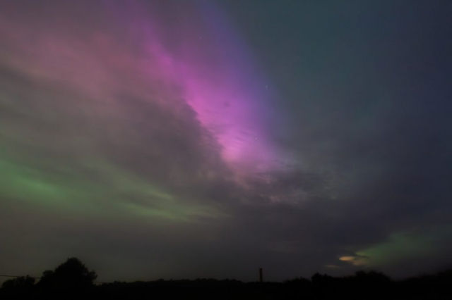 May 10/11 2024 Crazy Northern Lights - Looking West - Græsted, Denmark