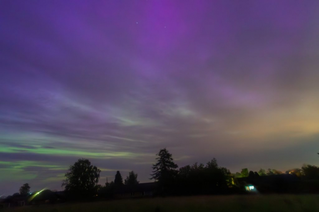 May 10/11 2024 Crazy Northern Lights - Looking North-East - Græsted, Denmark