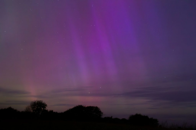 May 10/11 2024 Crazy Northern Lights - Looking West - Græsted, Denmark